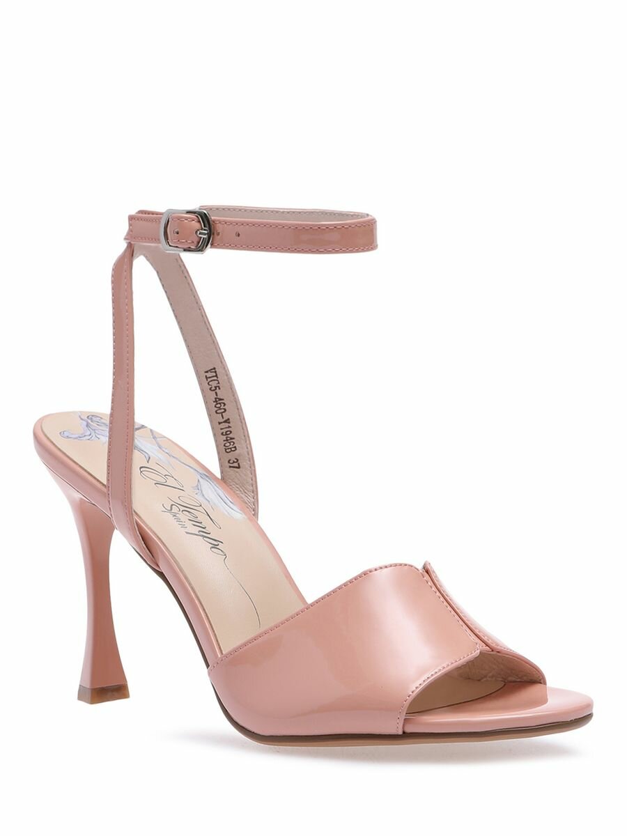 фото Босоножки на каблуке кожаные вечерние женские El Tempo VIC5-460_Y1946B_PINK розовый 36