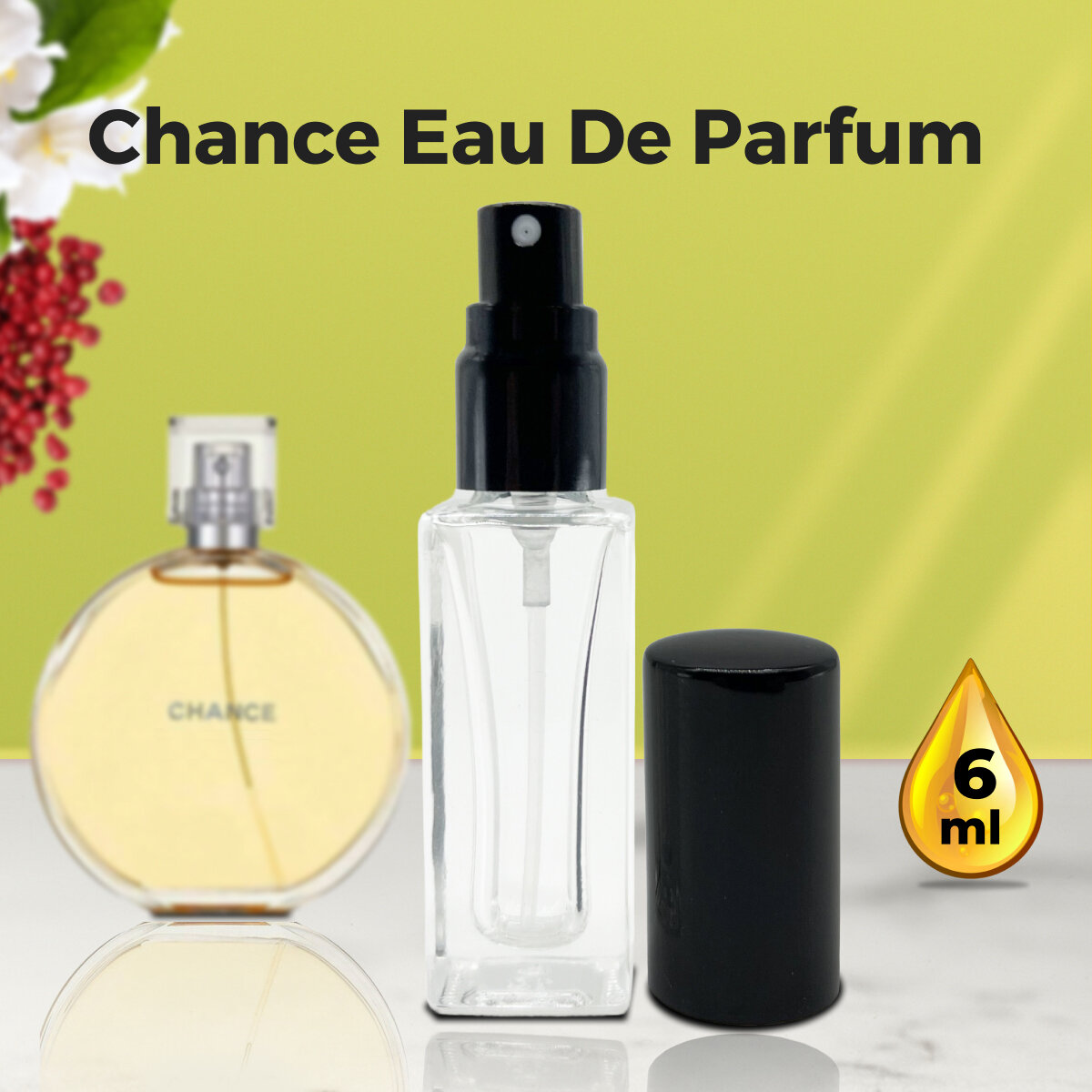 "Chance Eau de Parfum" - Духи женские 6 мл + подарок 1 мл другого аромата