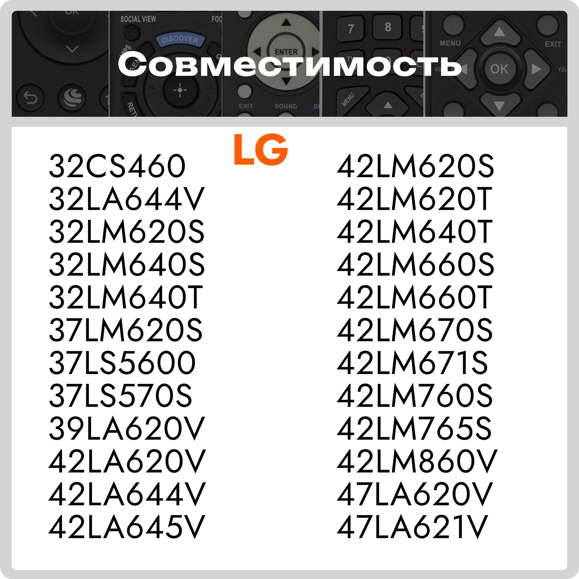 Пульт AKB73756502 для всех телевизоров LG — фото 1