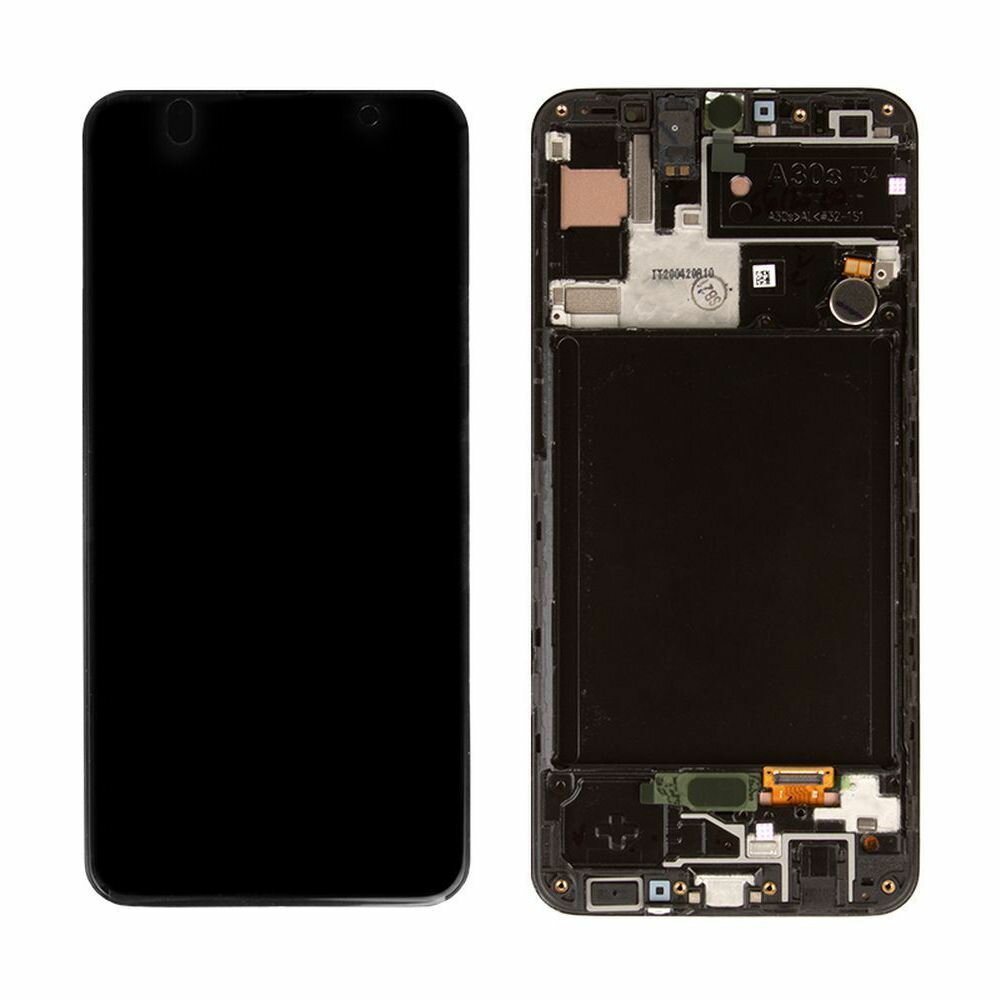 Дисплей для Samsung Galaxy A30s SM-A307 в сборе GH82-21190A в рамке (черный)