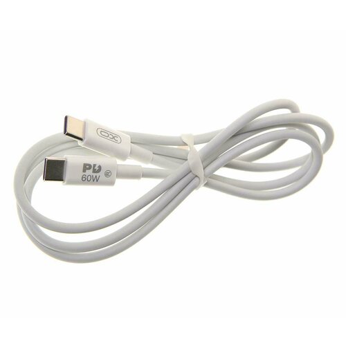 Кабель USB Type C-USB Type C 1м белый, NB-Q190A White, XO кабель usb type c usb type c 1 2м синий xo