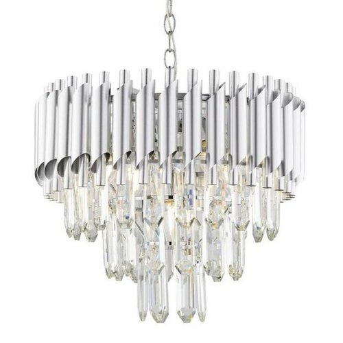 Люстра подвесная хрустальная с регулировкой высоты 99001-400(SL)