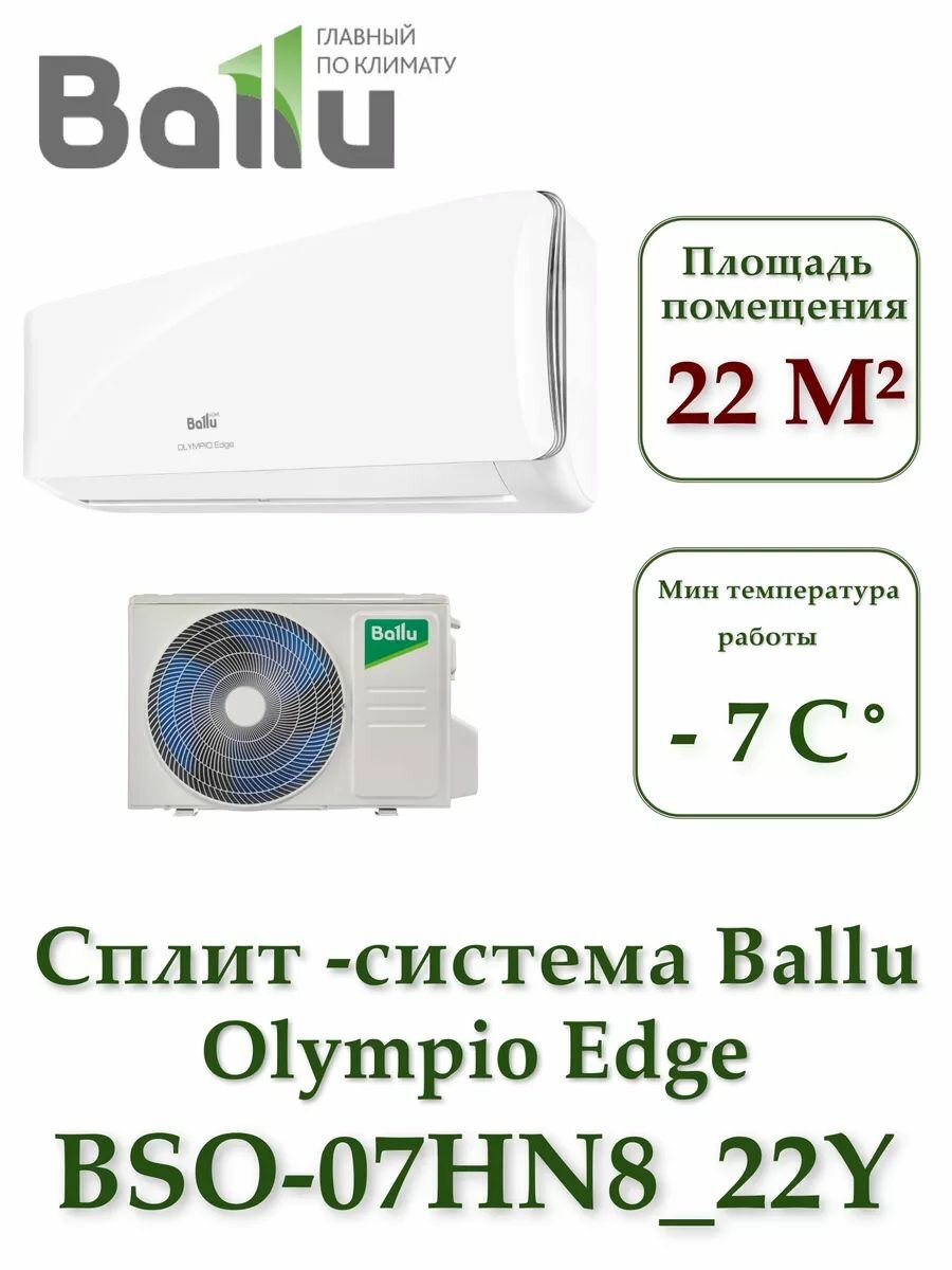Сплит-система Ballu BSO-07HN8_22Y комплект