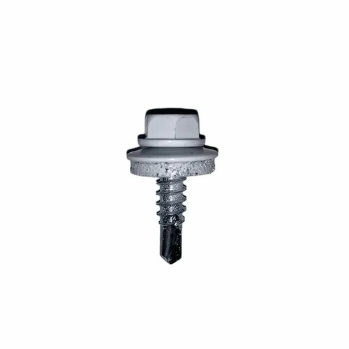 Саморез кровельный Жесть 48x19мм RAL9003 белый сигнальный 12шт 65₽