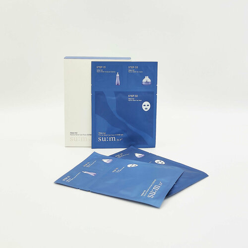 Маска трехступенчатая интенсивно увлажняющая Su: m37 Water Full Timeless Water Gel Mask