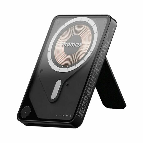 Беспроводной дополнительный аккумулятор (MagSafe) Momax 1-Power X Pro 5000 Ультратонкий Black черный