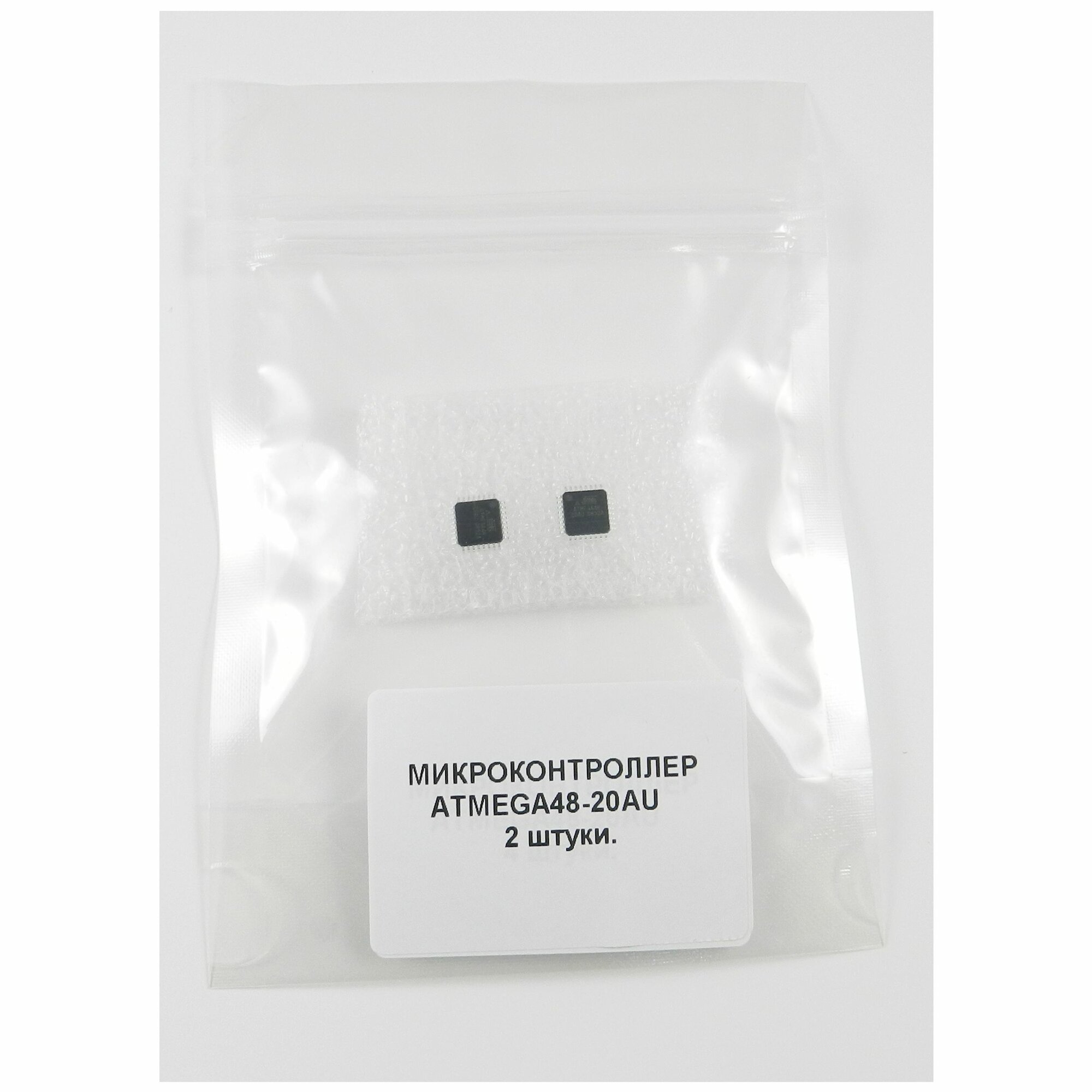 Микроконтроллер ATMEGA48-20AU, Микроконтроллер 8-бит AVR, TQFP32, (оригинал)