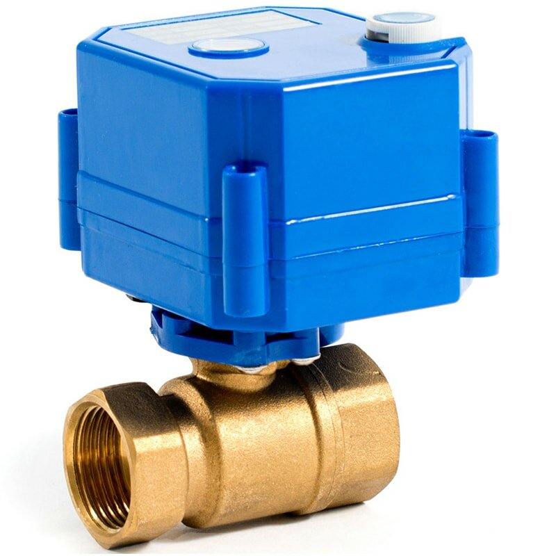 Шаровой кран 3 4  с электроприводом 12 В Бастион