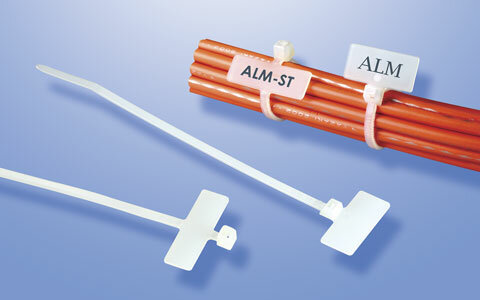 Кабельная стяжка хомут с маркерной табличкой ALM-100ST AVC белая 100 шт