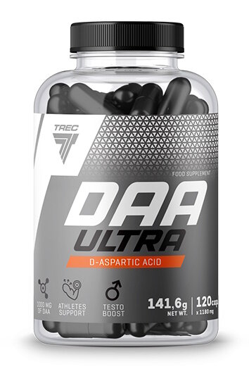 Изображение Trec Nutrition DAA Ultra, D-аспарагиновая кислота, 120 капс, банка, без вкуса