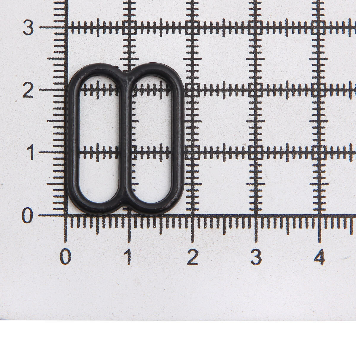 Регуляторы для бретелей 20 мм, 100 шт (пластик), Айрис, черный — фото 1