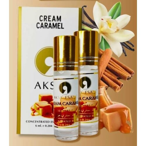 Духи масло Aksa Esans Cream Caramel 6 мл / Масляные духи Акса Крем Карамель / парфюм / парфюмерия / стойкие