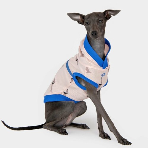 PUPPIA Футболка с капюшоном для собак "Sammy", розовая, L (Южная Корея)
