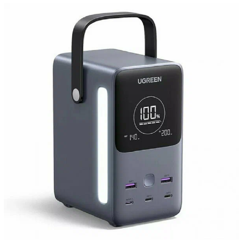 Внешний аккумулятор UGREEN PB770 (25286) 48000mAh 300W Fast Charging Power Bank. Цвет: серый