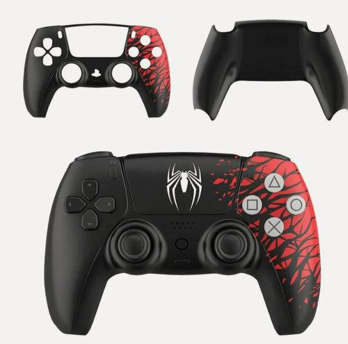 Изображение товара Сменный корпус для джойстика PS5 в стиле человека паука Корпус в полном комплекте с кнопками с Крышкой сенсорной панели