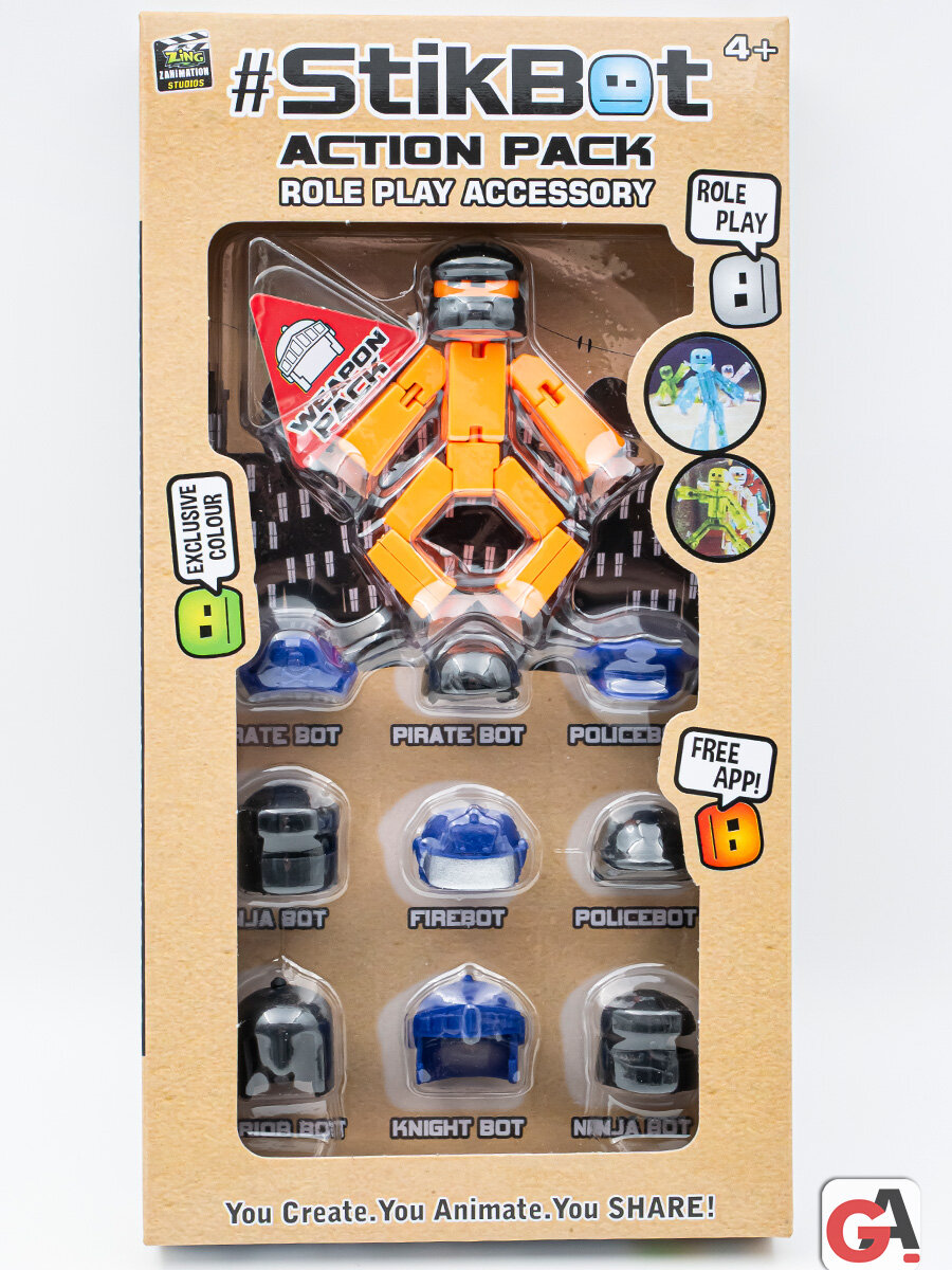 Набор Стикбот (Stikbot) с шлемами / Helmet Pack