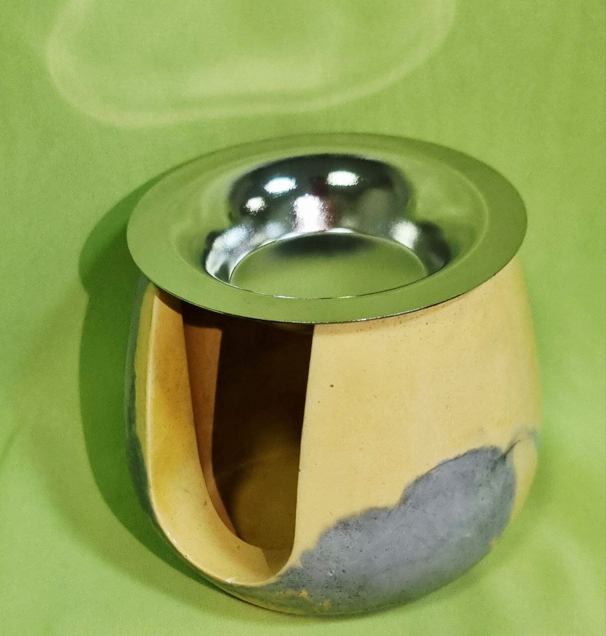 Набор аромалампа, с подсвечником и свечой, аромат весенней свежести, твердый воск, 20 г