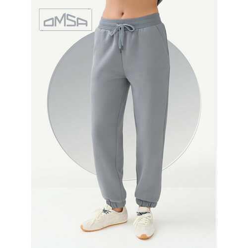 фото Брюки джоггеры omsa omsa casual, размер 48, серый
