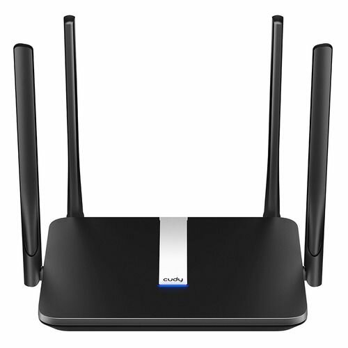 Wi-Fi роутер CUDY LT500, Wi-Fi 5, AC1200, 2.4/5ГГц, 3 LAN, 3G/4G, черный