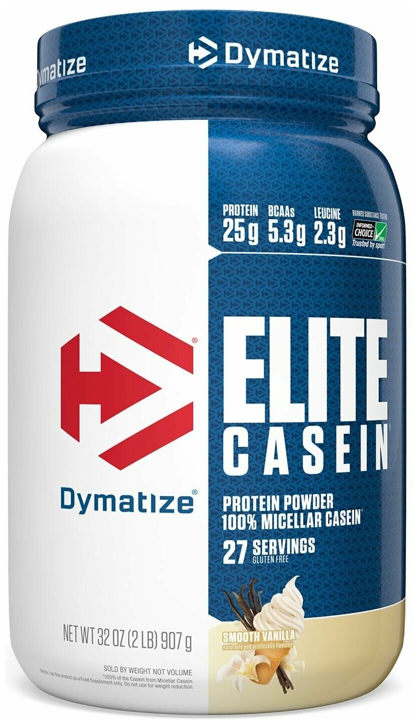 Казеиновый протеин DYMATIZE Elite Casein 908 гр Ваниль