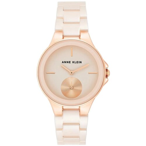 Наручные часы ANNE KLEIN Ceramica, розовый, бежевый часы женские anne klein 2462svgb