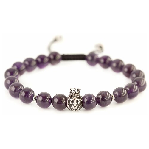фото Браслет планета драгоценностей, аметист, размер 20 см, фиолетовый