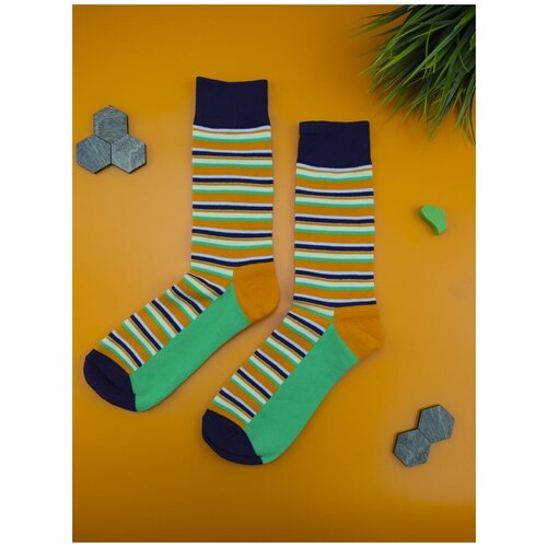 Носки 2beMan, размер 39-45, оранжевый, зеленый, коричневый женские носки 2 пары модные радужные хлопковые носки рождественский подарок полосатые носки повседневные веселые милые женские носки