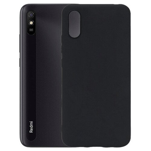 фото Матовый чехол mattecover для xiaomi redmi 9a силиконовый черный