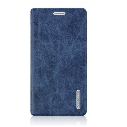 фото Чехол-книжка mypads для samsung galaxy a5 (2015) sm-a500f из качественной импортной кожи с подставкой застежкой и визитницей синий