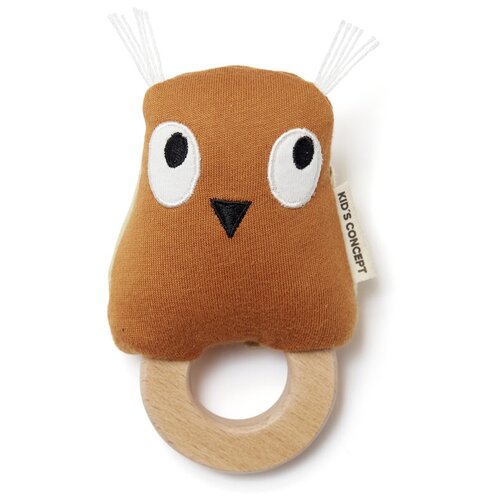 Kid's Concept Rattle owl Edvin (1000564), rust