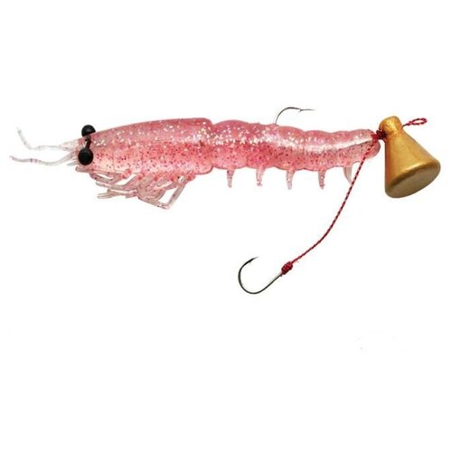 приманка nikko saruebi shrimp 100мм 6 pink glitter Приманка Nikko Saruebi Shrimp 100мм #6 #Pink Glitter