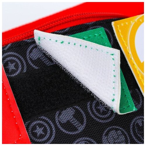 фото Сумка поясная "мстители. марвел", черная, на липучках marvel