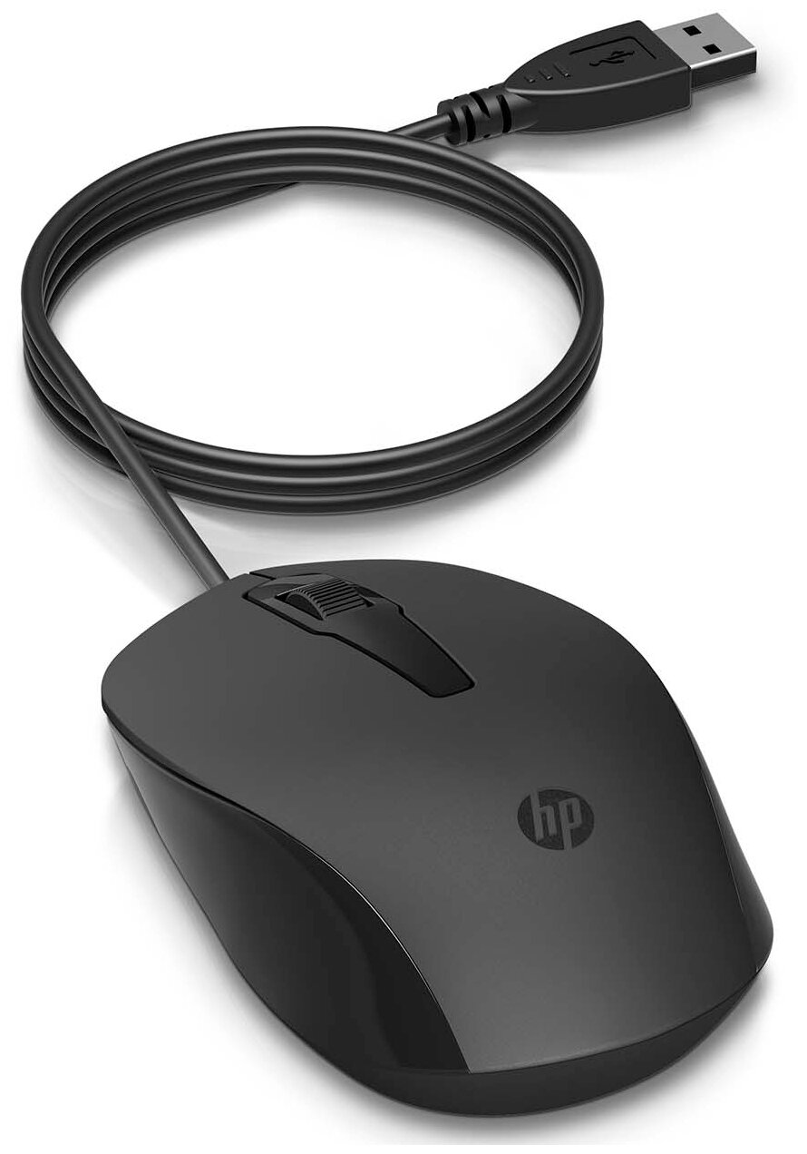 Мышь HP 150 240J6AA черная, USB Type-A