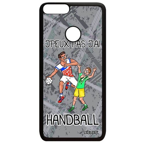 фото Ударопрочный чехол для смартфона // huawei p smart 2018 // "не могу - у меня гандбол!" прикольный повод, utaupia, серый