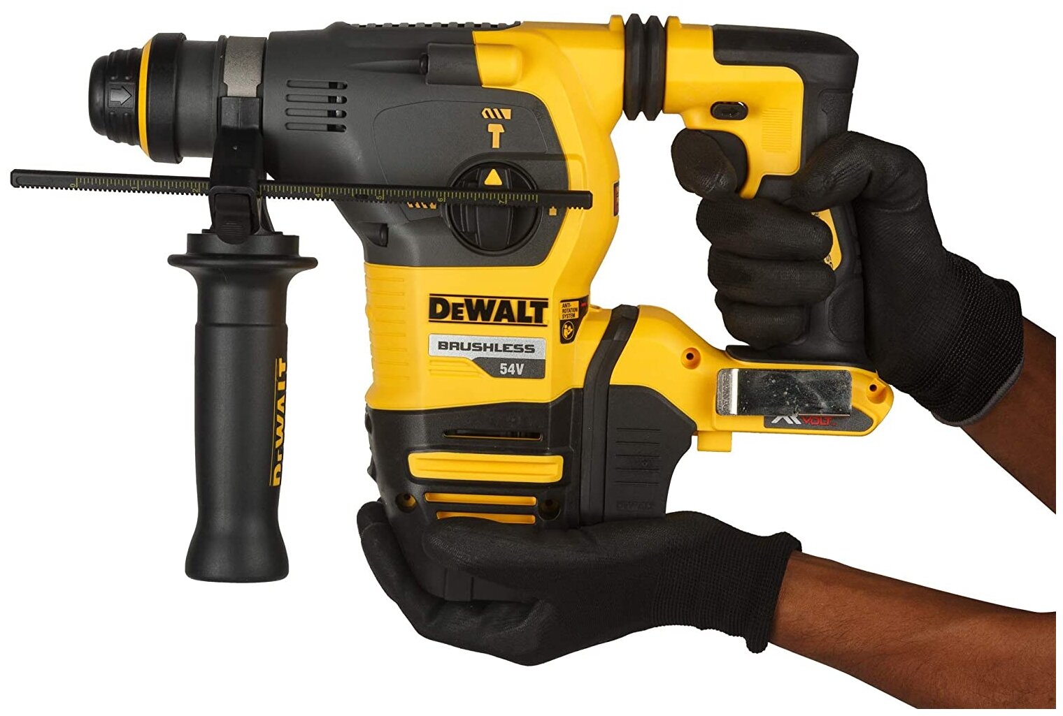 Перфоратор акк. 54В SDS-plus DCH333NT FLEXVOLT DeWALT DCH333NT-XJ - фотография № 5