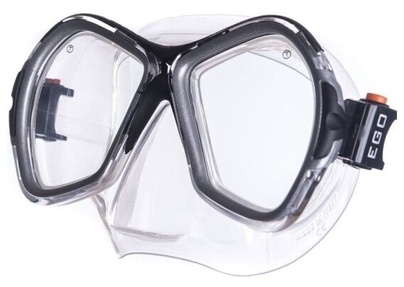 Маска Salvas Phoenix Mask, для плавания арт. CA520S2NYSTH, зак. стекло, силикон, размер: Senior, сереб/черн