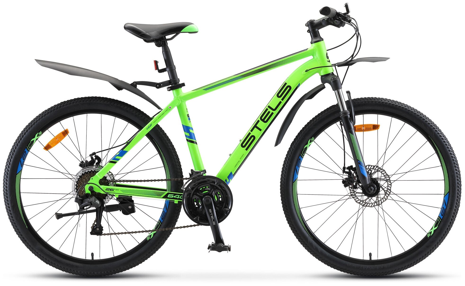 Горный велосипед Stels Navigator 640 MD 26 V010 (2022), рама 19, зеленый