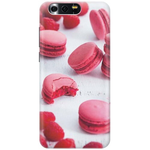 фото Gosso ультратонкий силиконовый чехол-накладка для honor 9 с принтом "малиновые макаруны"