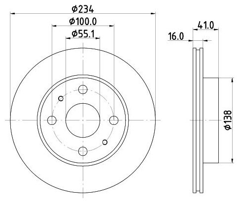 Тормозной диск NISSHINBO ND1020K