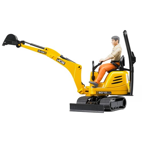 Экскаватор Bruder JCB 8010 CTS 62-002 1:16, 13.5 см экскаватор bruder jcb 5cx eco 02 454 1 16 41 см желтый черный