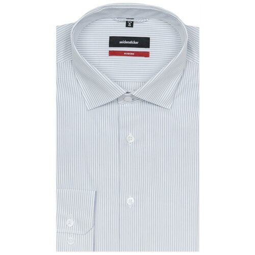 фото Рубашка seidensticker размер 45 белый/фиолетовый