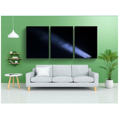 фото Набор модулных постеров для интерьера "театр, темный, прожектор" 60x90 см. в тубусе, без рамки lotsprints