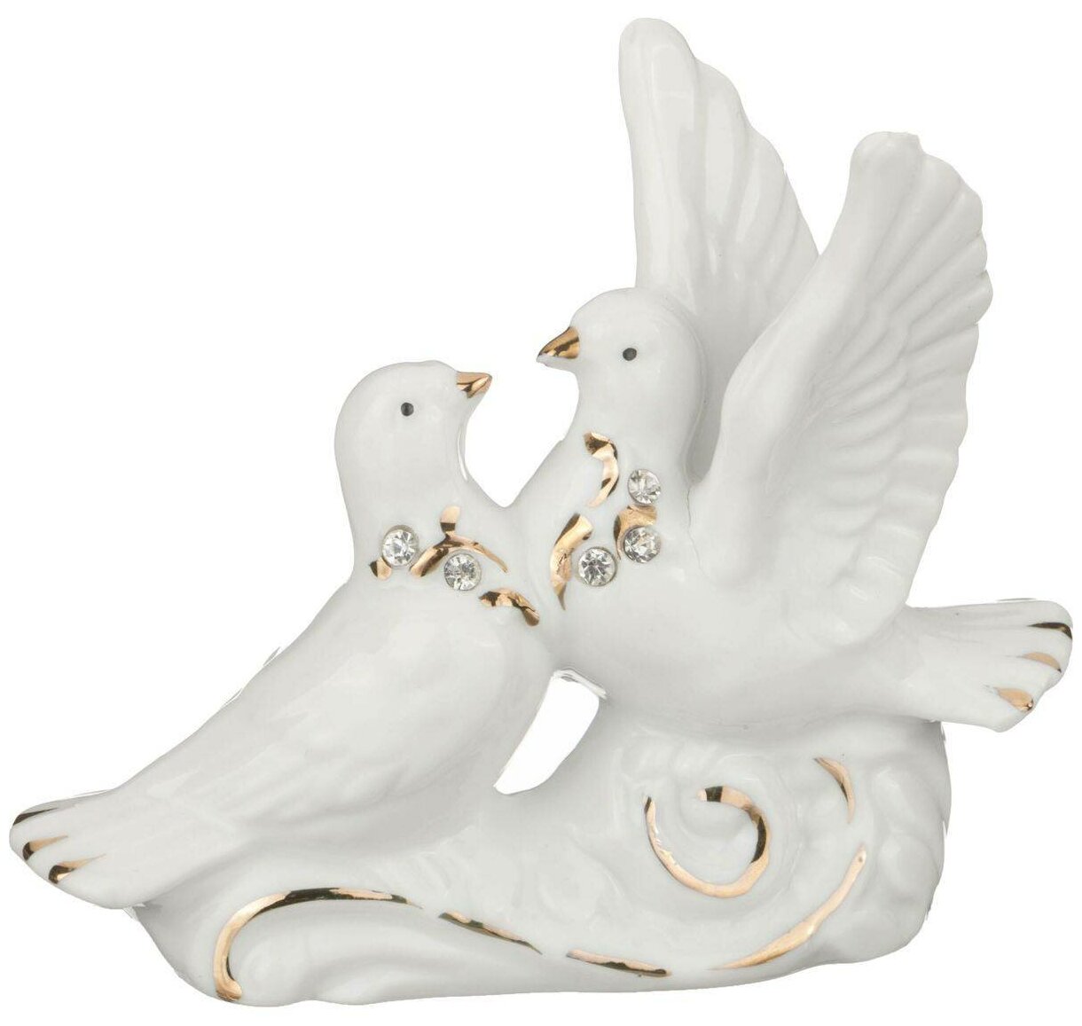 фото Фигурка "Голуби" 10х3 см. высота 9 см. Lefard