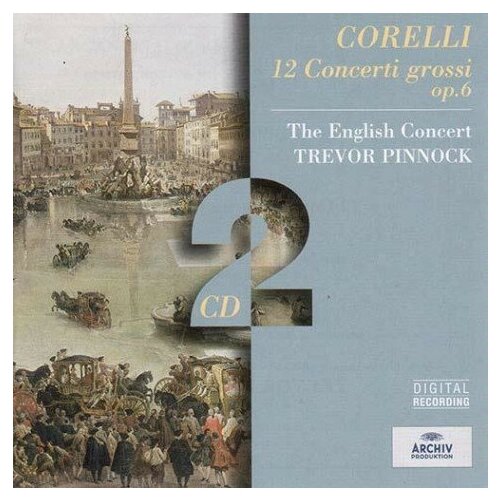 CORELLI: 12 Concerti grossi op. 6. Pinnock (2 CD) audio cd corelli conc grosso op 6 no 8 pinnock 1 cd