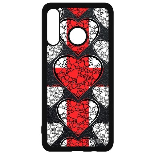 фото Красивый чехол для смартфона // huawei p30 lite // "флаг англии с сердцем" государственный стиль, utaupia, цветной