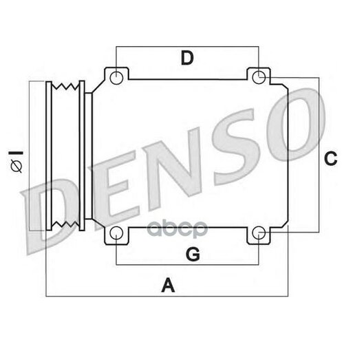 Компрессор Кондиционера Toyota Auris 2006=>/ Corolla 2001-2007 Denso арт. DCP50302