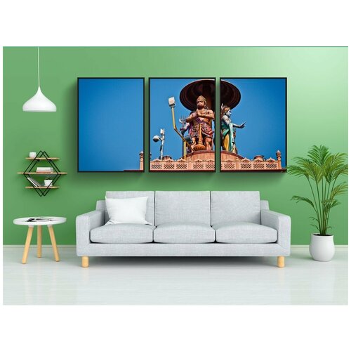 фото Набор модулных постеров для интерьера "хануман, обезьяна, бог" 60x90 см. в тубусе, без рамки lotsprints