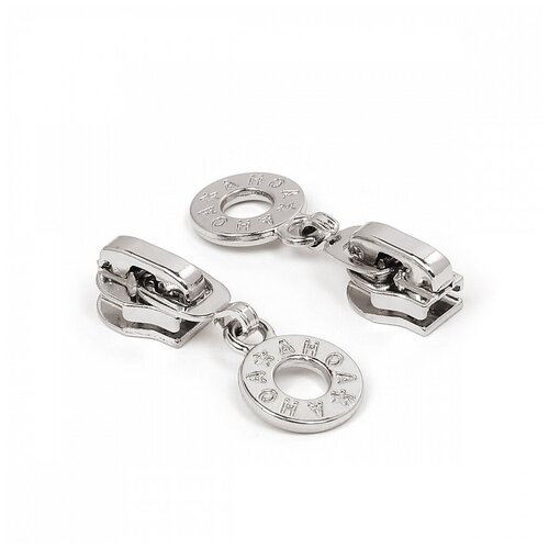 фото Замок maxzipper автомат сп#5 d-декор, цв.никель, 100 шт. max zipper