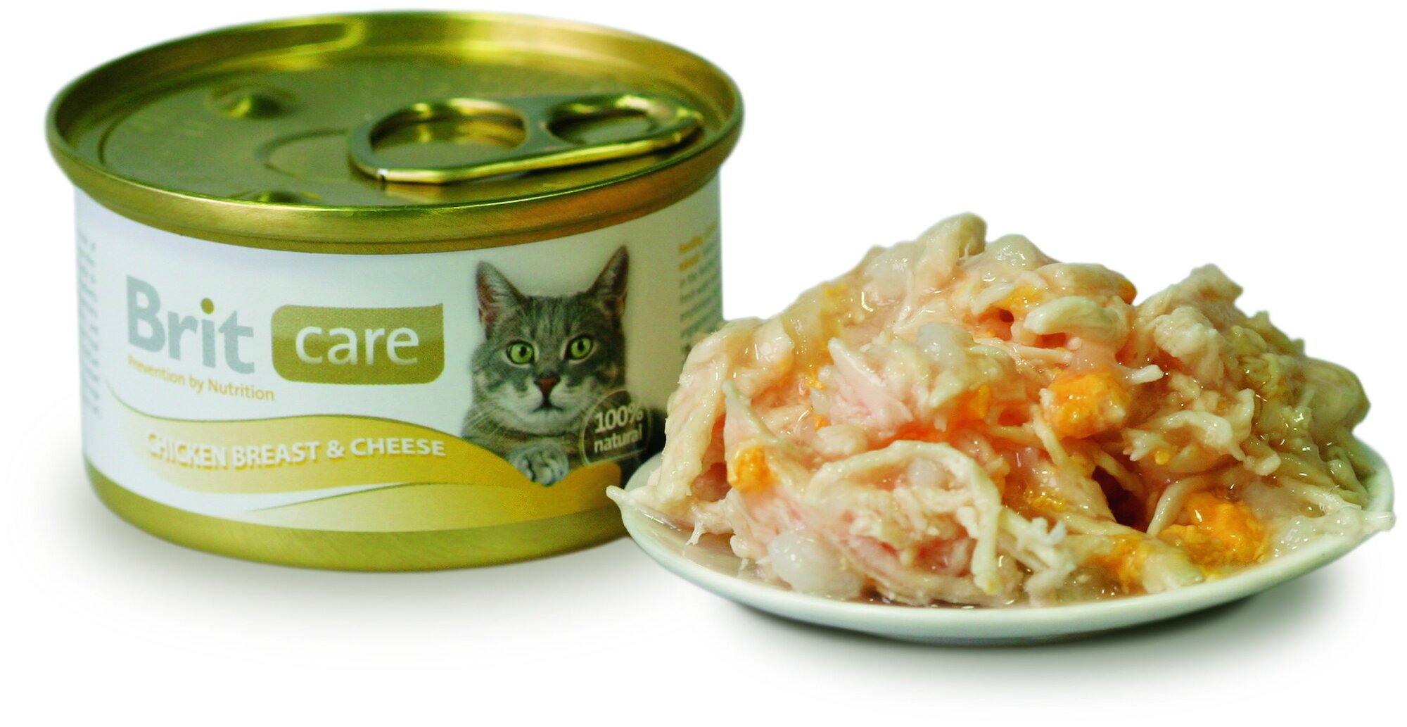 Консервы Brit Care "Chicken Breast & Cheese" для кошек, куриная грудка в сыре, 80 г - фотография № 6