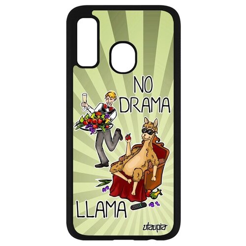 фото Стильный чехол на смартфон // samsung galaxy a40 // "no drama lama" супер лама лама драма, utaupia, светло-зеленый